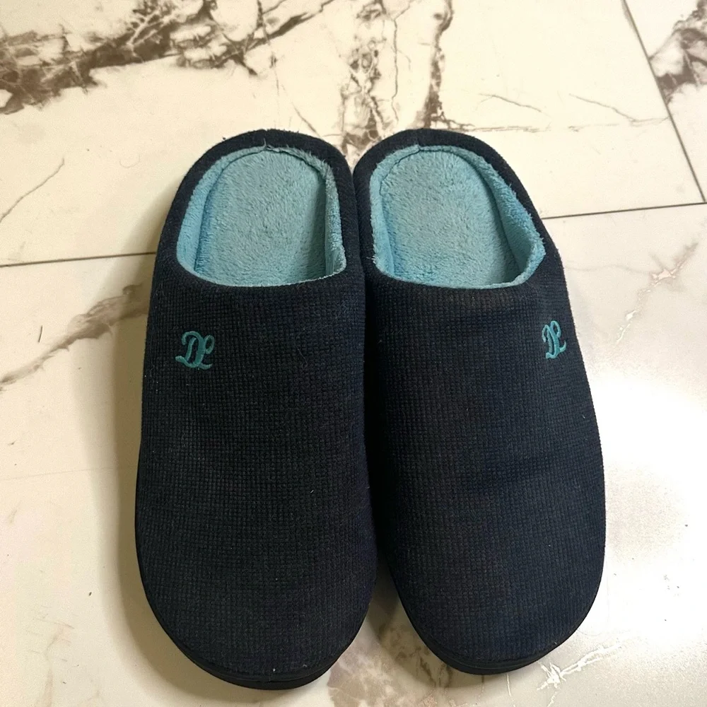 DL Mens Memory Foam Slippers Comfortable House Slippers For Men